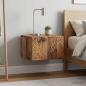 Preview: Wandmontierter Beistelltisch 2 stk. Altholz 34,5 x 33 x 20 cm