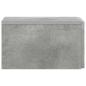 Preview: Wandmontierter Nachttisch Betongrau 49 x 34,5 x 20 cm