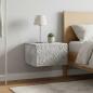 Preview: ARDEBO.de - Wandmontierter Nachttisch 2 Stk. Betongrau 49 x 34,5 x 20 cm