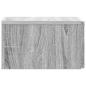 Preview: Wandmontierter Nachttisch Sonoma-Grau 49 x 34,5 x 20 cm