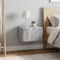 Preview: ARDEBO.de - Wandmontierter Nachttisch 2 Stk. Sonoma-Grau 49 x 34,5 x 20 cm