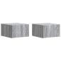 Preview: Wandmontierter Nachttisch 2 Stk. Sonoma-Grau 49 x 34,5 x 20 cm