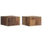 Preview: Wandmontierter Nachttisch 2 Stk. Altholz 49 x 34,5 x 20 cm