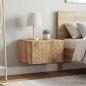 Preview: ARDEBO.de - Wandmontierter Nachttisch 2 stk. Artisan-Eiche