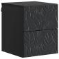 Preview: Wandmontierter Nachttisch Schwarz 34,5 x 33 x 40 cm