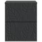 Preview: Wandmontierter Nachttisch Schwarz 34,5 x 33 x 40 cm