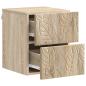 Preview: Wandmontierter Nachttisch Sonoma-Eiche 34,5 x 33 x 40 cm