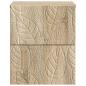 Preview: Wandmontierter Nachttisch Sonoma-Eiche 34,5 x 33 x 40 cm