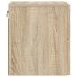 Preview: Wandmontierter Nachttisch Sonoma-Eiche 34,5 x 33 x 40 cm