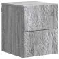 Preview: Wandmontierter Nachttisch Sonoma-Grau 34,5 x 33 x 40 cm