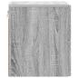 Preview: Wandmontierter Nachttisch Sonoma-Grau 34,5 x 33 x 40 cm