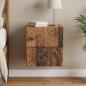 Preview: ARDEBO.de - Wandmontierter Nachttisch Altholz 34,5 x 33 x 40 cm