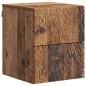 Preview: Wandmontierter Nachttisch Altholz 34,5 x 33 x 40 cm