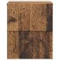 Preview: Wandmontierter Nachttisch Altholz 34,5 x 33 x 40 cm