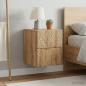 Preview: ARDEBO.de - Wandmontierter Nachttisch 2 stk. Artisan-Eiche