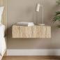 Preview: ARDEBO.de - Wandmontierter Beistelltisch 59 x 34,5 x 17 cm Holzwerkstoff