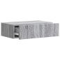 Preview: Wandmontierter Beistelltisch 59 x 34,5 x 17 cm Holzwerkstoff