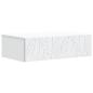 Preview: Wandmontierter Beistelltisch Weiß 87,5 x 34,5 x 17 cm