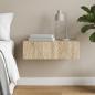 Preview: ARDEBO.de - Wandmontierter Beistelltisch 87,5 x 34,5 x 17 cm Holzwerkstoff