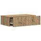 Preview: Wandmontierter Beistelltisch 87,5 x 34,5 x 17 cm Holzwerkstoff