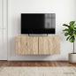 Preview: ARDEBO.de - Wandmontierter TV-Schrank 59,5 x 41 x 30 cm Sonoma-Eiche