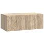 Preview: Wandmontierter TV-Schrank 59,5 x 41 x 30 cm Sonoma-Eiche