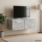 Preview: ARDEBO.de - Wandmontierter TV-Schrank 59,5 x 41 x 30 cm Betongrau