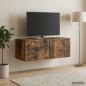 Preview: Wandmontierter TV-Schrank 59,5 x 41 x 30 cm Geräucherte Eiche