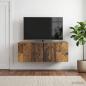 Preview: ARDEBO.de - Wandmontierter TV-Schrank 59,5 x 41 x 30 cm Altholz