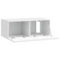 Preview: Wandmontierter TV-Schrank 78,5 x 41 x 30 cm Weiß Holzwerkstoff