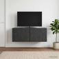Preview: ARDEBO.de - Wandmontierter TV-Schrank 78,5 x 41 x 30 cm Schwarz
