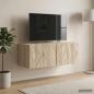 Preview: Wandmontierter TV-Schrank 78,5 x 41 x 30 cm Sonoma-Eiche