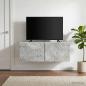 Preview: ARDEBO.de - Wandmontierter TV-Schrank 78,5 x 41 x 30 cm Betongrau