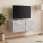 Preview: Wandmontierter TV-Schrank 78,5 x 41 x 30 cm Betongrau