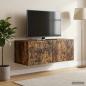 Preview: Wandmontierter TV-Schrank 78,5 x 41 x 30 cm Geräucherte Eiche