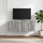 Preview: Wandmontierter TV-Schrank 78,5 x 41 x 30 cm Grau Sonoma