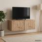 Preview: Wandmontierter TV-Schrank 78,5 x 41 x 30 cm Artisan-Eiche
