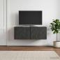 Preview: Wandmontierter TV-Schrank 98 x 41 x 30 cm Schwarz Holzwerkstoff