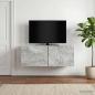 Preview: ARDEBO.de - Wandmontierter TV-Schrank 98 x 41 x 30 cm Betongrau