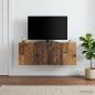 Preview: Wandmontierter TV-Schrank 98 x 41 x 30 cm Altholz Holzwerkstoff