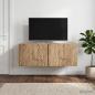 Preview: Wandmontierter TV-Schrank 98 x 41 x 30 cm Artisan-Eiche