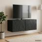 Preview: ARDEBO.de - Wandmontierter TV-Schrank 59,5 x 31 cm Schwarz Holzwerkstoff