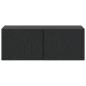 Preview: Wandmontierter TV-Schrank 59,5 x 31 cm Schwarz Holzwerkstoff
