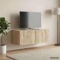 Preview: ARDEBO.de - Wandmontierter TV-Schrank 59,5 x 31 cm Sonoma-Eiche