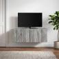 Preview: Wandmontierter TV-Schrank 59,5 x 31 cm Grau Sonoma