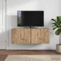 Preview: ARDEBO.de - Wandmontierter TV-Schrank 59,5 x 31 cm Artisan-Eiche