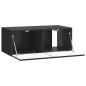 Preview: Wandmontierter TV-Schrank 78,5 x 31 cm Schwarz Holzwerkstoff