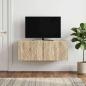 Preview: Wandmontierter TV-Schrank 78,5 x 31 cm Sonoma-Eiche