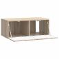 Preview: Wandmontierter TV-Schrank 78,5 x 31 cm Sonoma-Eiche