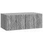 Preview: Wandmontierter TV-Schrank 78,5 x 31 cm Grau Sonoma